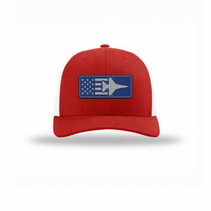 F-16 Aircraft Flag — RED/WHITE