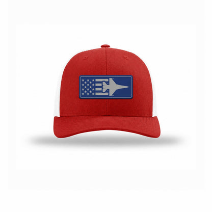 F-16 Aircraft Flag — RED/WHITE