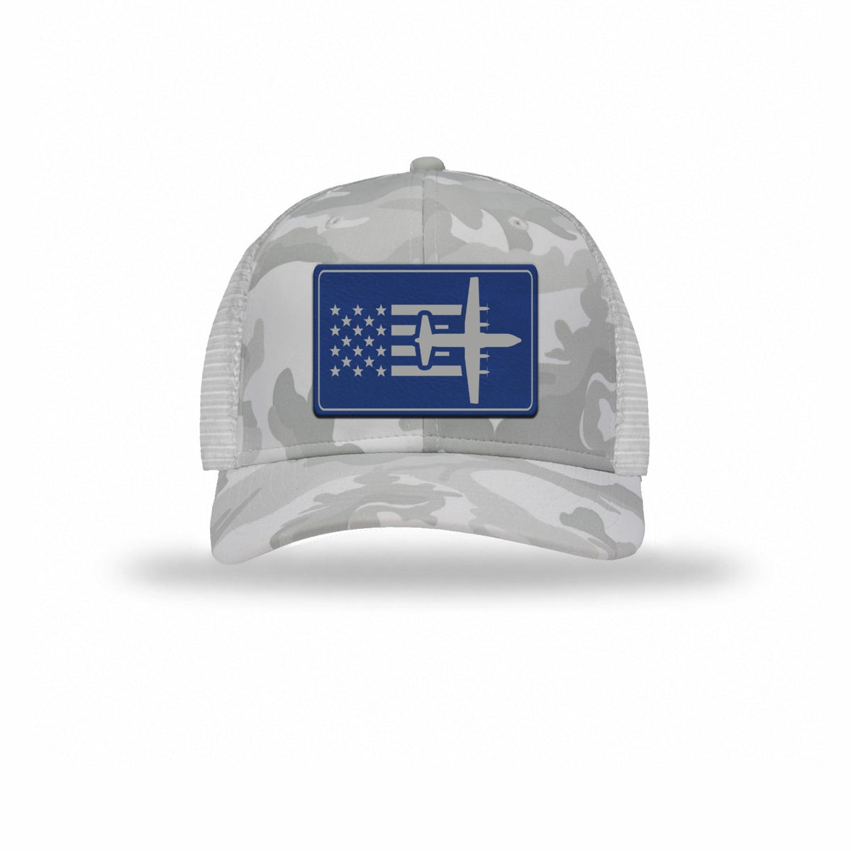 C-130 Aircraft Flag — WHITE CAMO/WHITE