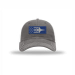F-16 Aircraft Flag — GREY/WHITE