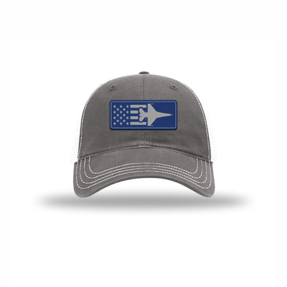 F-16 Aircraft Flag — GREY/WHITE