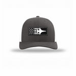 F-16 Aircraft Flag — CHARCOAL/WHITE