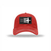 A-10 Aircraft Flag Carbon Fiber Patch Soft Mesh Trucker - RED/WHITE