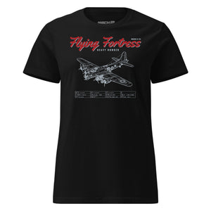 B-17g Flying Fortress Blueprint — Black