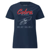 Ah-1f Cobra Blueprint Womens T-Shirt - Navy