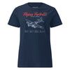 B-17g Flying Fortress Blueprint Womens T-Shirt - Navy