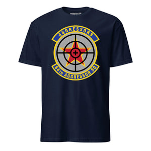 64th Aggressor Squadron short sleeve T-shirt in Navy