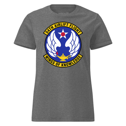 Mach2 Squadron Upload | 54TH AIRLIFT SQUADRON | Womens | Charcoal Heather | MACH-WOMENS-FRONT-CHARCOAL.jpg