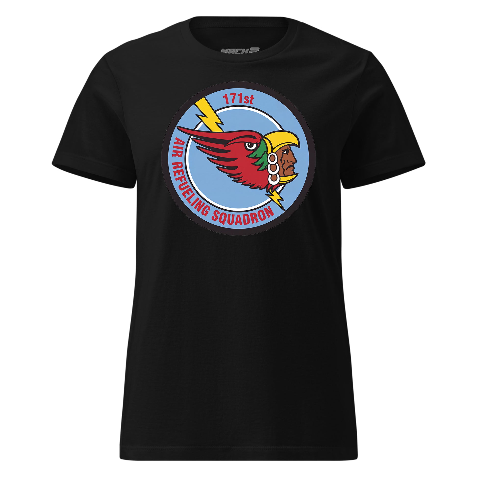 Mach2 Squadron Upload | 171ST AIR REFUELING SQUADRON | Womens | Black | MACH-WOMENS-FRONT-BLACK.jpg