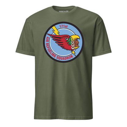 Mach2 Squadron Upload | 171ST AIR REFUELING SQUADRON | T-Shirt | OD Green | MACH-SHORT-SLEEVE-FRONT-OD.jpg