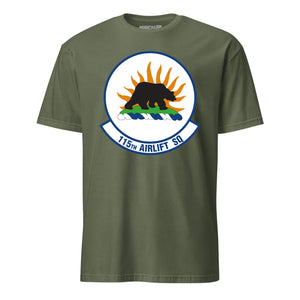 Mach2 Squadron Upload | 115TH AIRLIFT SQUADRON | T-Shirt | OD Green | MACH-SHORT-SLEEVE-FRONT-OD.jpg