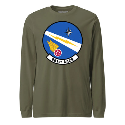 Mach2 Squadron Upload | 961ST AIRBORNE AIR CONTROL SQUADRON | Long Sleeve | OD Green | MACH-LONG-SLEEVE-FRONT-OD.jpg