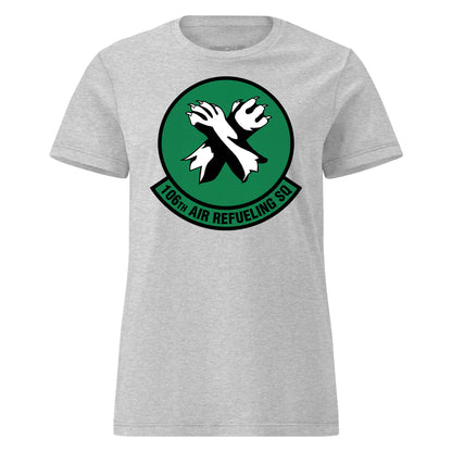 Mach2 Squadron Upload | 106TH AIR REFUELING SQUADRON | Womens | Heather Grey | MACH-WOMENS-FRONT-GREY.jpg