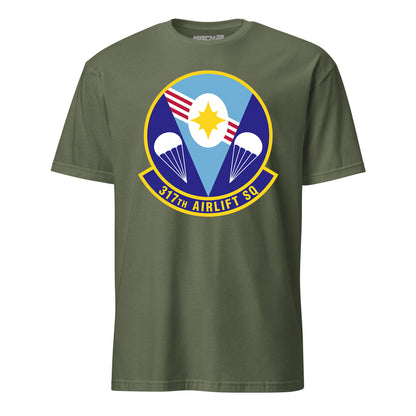 Mach2 Squadron Upload | 317TH AIRLIFT SQUADRON | T-Shirt | OD Green | MACH-SHORT-SLEEVE-FRONT-OD.jpg