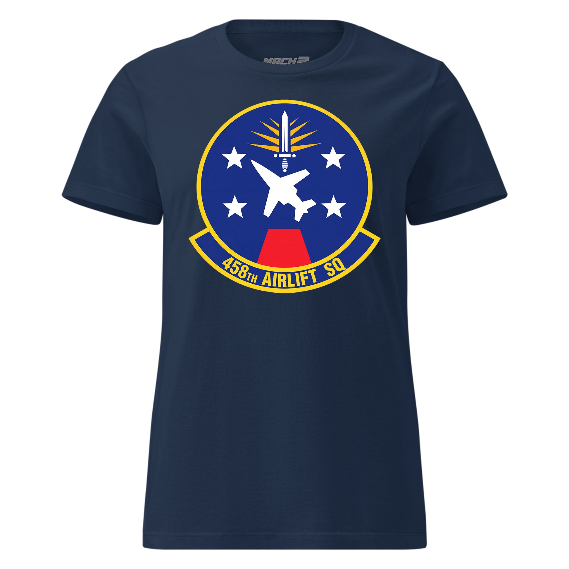 Mach2 Squadron Upload | 458TH AIRLIFT SQUADRON | Womens | Navy | MACH-WOMENS-FRONT-NAVY.jpg