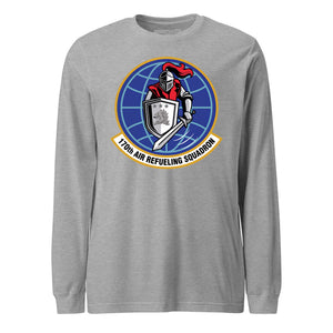 Mach2 Squadron Upload | 170TH AIR REFUELING SQUADRON | Long Sleeve | Heather Grey | MACH-LONG-SLEEVE-FRONT-GREY.jpg