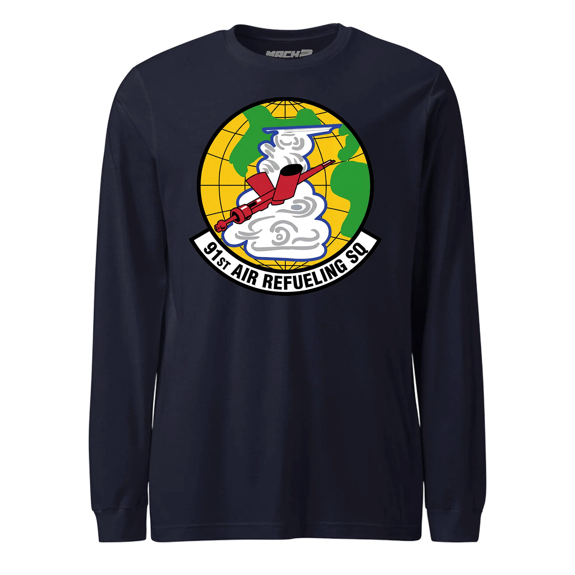 Mach2 Squadron Upload | 91ST AIR REFUELING SQUADRON | Long Sleeve | Navy | MACH-LONG-SLEEVE-FRONT-NAVY.jpg