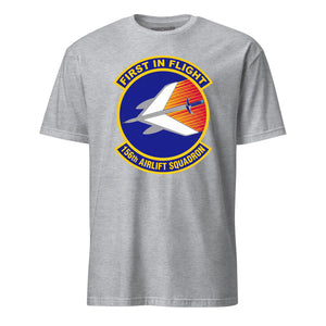 Mach2 Squadron Upload | 156TH AIRLIFT SQUADRON | T-Shirt | Heather Grey | MACH-SHORT-SLEEVE-FRONT-GREY.jpg