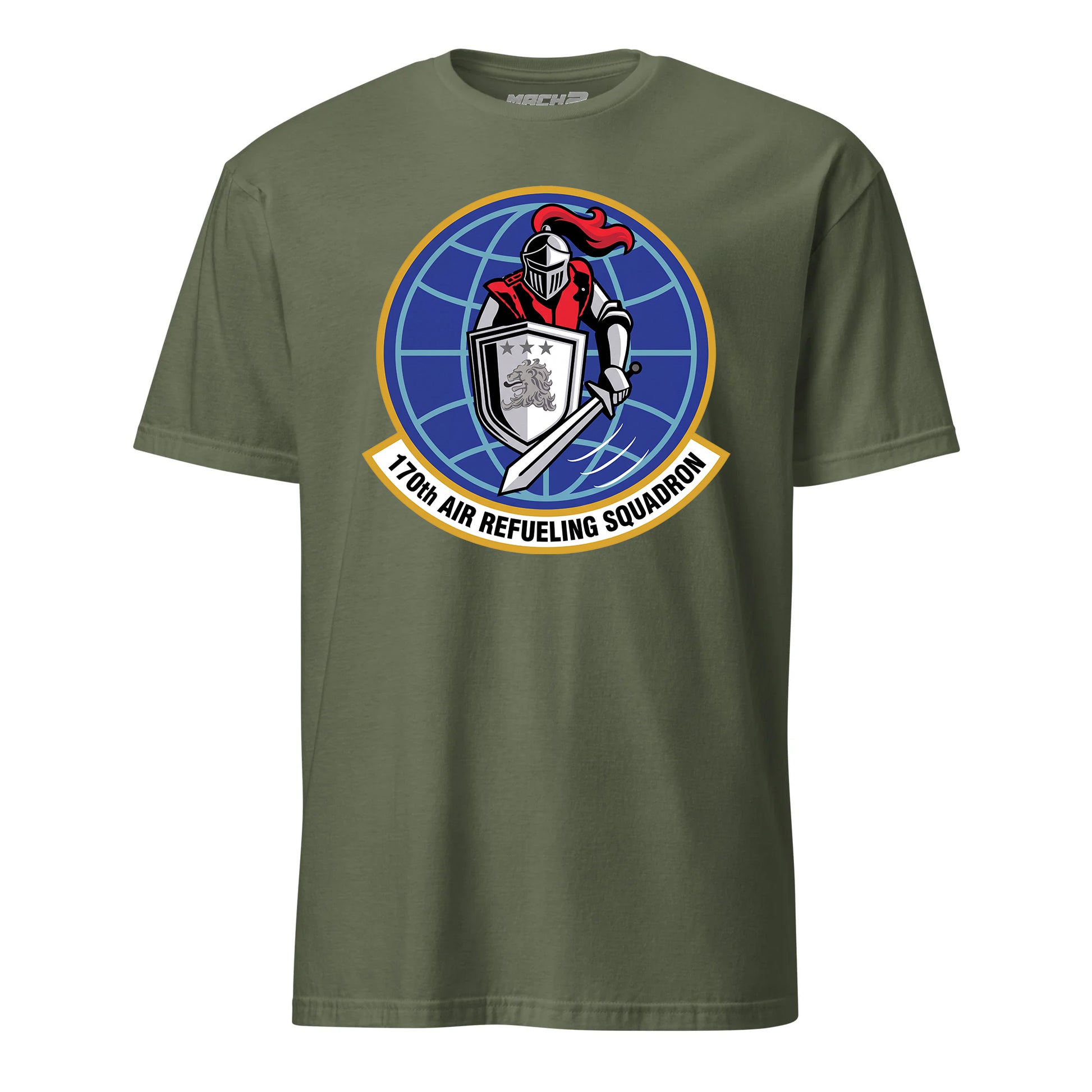Mach2 Squadron Upload | 170TH AIR REFUELING SQUADRON | T-Shirt | OD Green | MACH-SHORT-SLEEVE-FRONT-OD.jpg