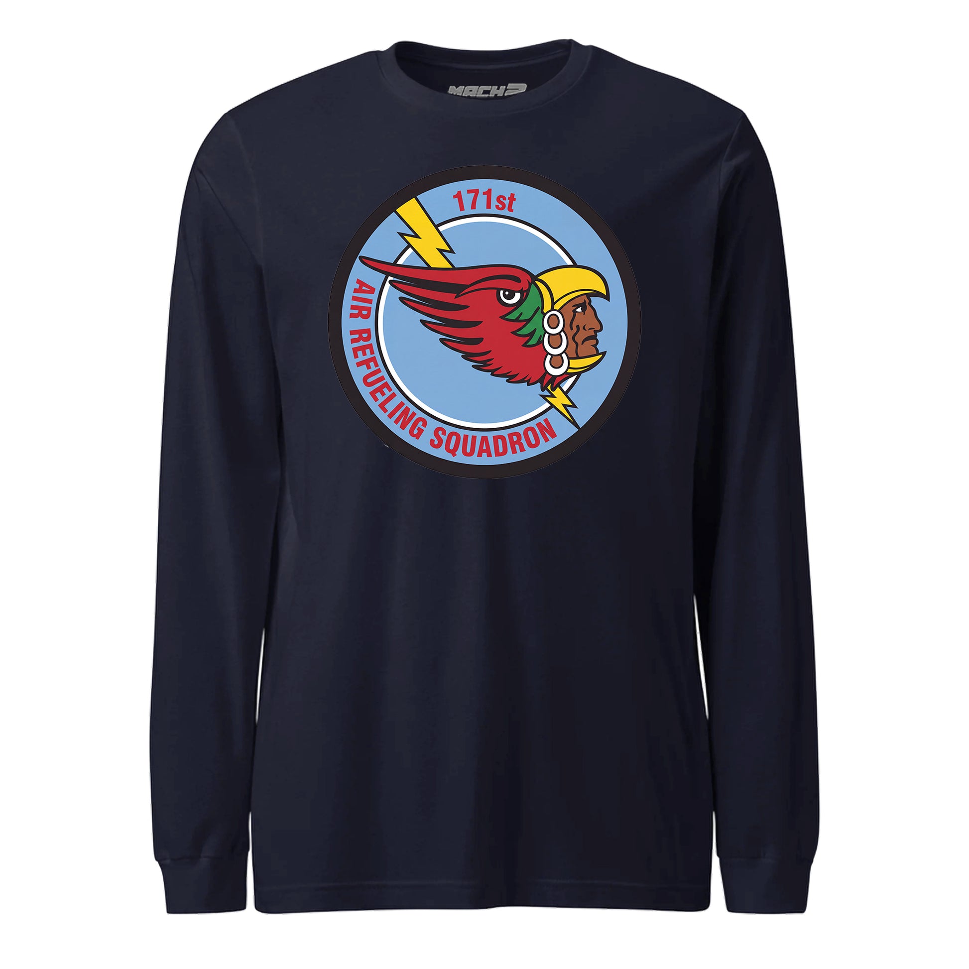 Mach2 Squadron Upload | 171ST AIR REFUELING SQUADRON | Long Sleeve | Navy | MACH-LONG-SLEEVE-FRONT-NAVY.jpg