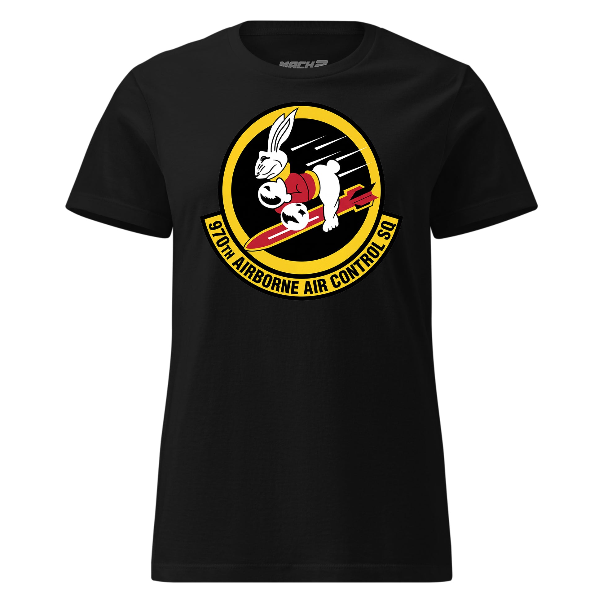 Mach2 Squadron Upload | 970TH AIRBORNE AIR CONTROL SQUADRON | Womens | Black | MACH-WOMENS-FRONT-BLACK.jpg