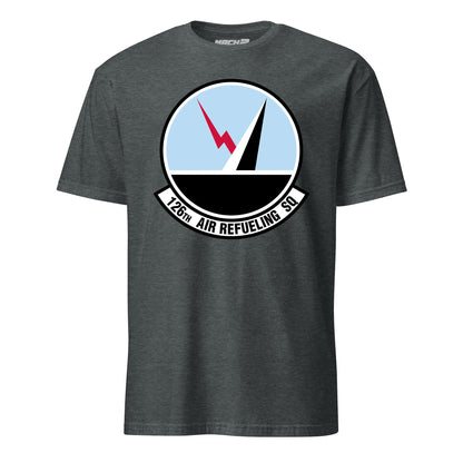 Mach2 Squadron Upload | 126TH AIR REFUELING SQUADRON | T-Shirt | Charcoal Heather | MACH-SHORT-SLEEVE-FRONT-CHARCOAL.jpg
