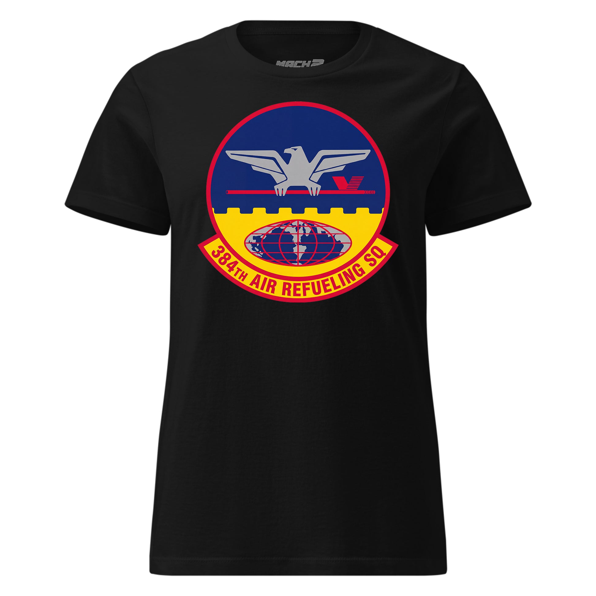 Mach2 Squadron Upload | 384TH AIR REFUELING SQUADRON | Womens | Black | MACH-WOMENS-FRONT-BLACK.jpg