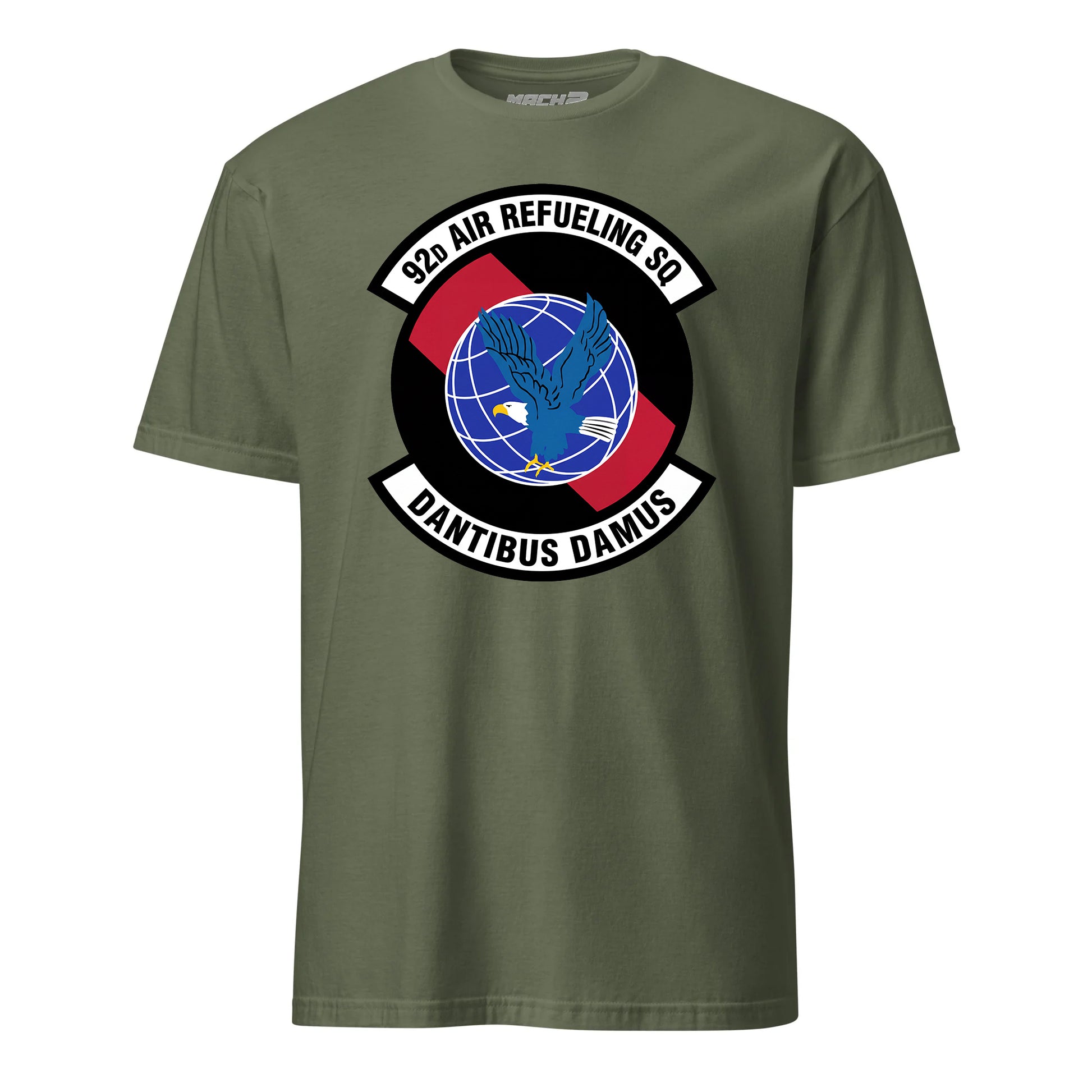 Mach2 Squadron Upload | 92ND AIR REFUELING SQUADRON | T-Shirt | OD Green | MACH-SHORT-SLEEVE-FRONT-OD.jpg