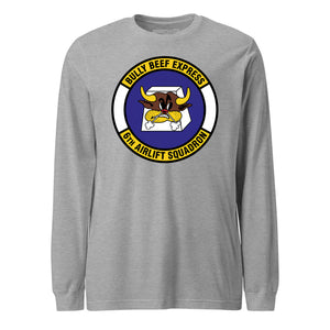 Mach2 Squadron Upload | 6TH AIRLIFT SQUADRON | Long Sleeve | Heather Grey | MACH-LONG-SLEEVE-FRONT-GREY.jpg