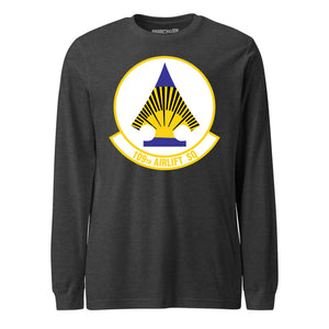 Mach2 Squadron Upload | 109TH AIRLIFT SQUADRON | Long Sleeve | Charcoal Heather | MACH-LONG-SLEEVE-FRONT-CHARCOAL.jpg