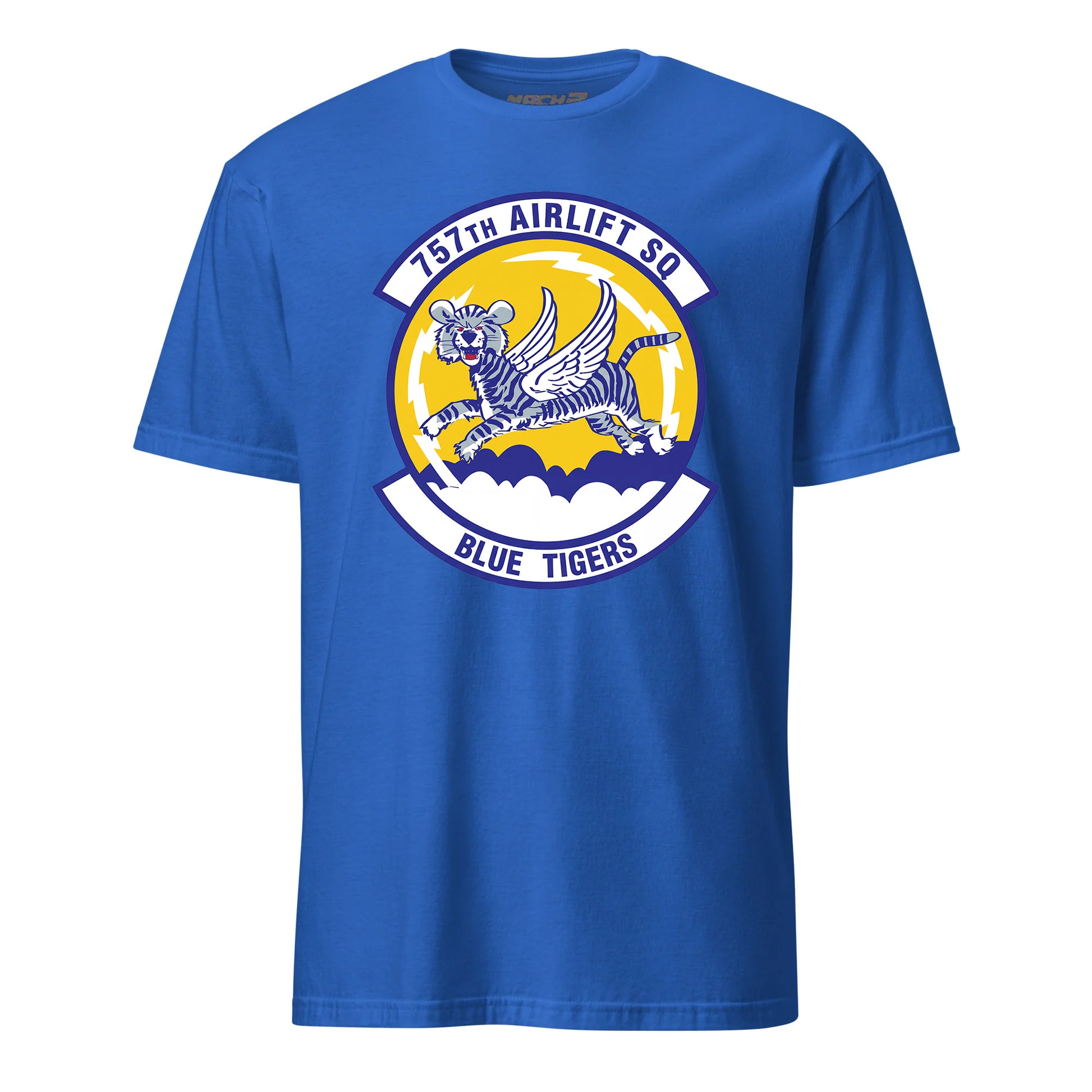 Mach2 Squadron Upload | 757TH AIRLIFT SQUADRON | T-Shirt | Royal | MACH-SHORT-SLEEVE-FRONT-ROYAL.jpg