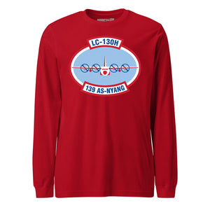 Mach2 Squadron Upload | 139TH AIRLIFT SQUADRON | Long Sleeve | Red | MACH-LONG-SLEEVE-FRONT-RED.jpg