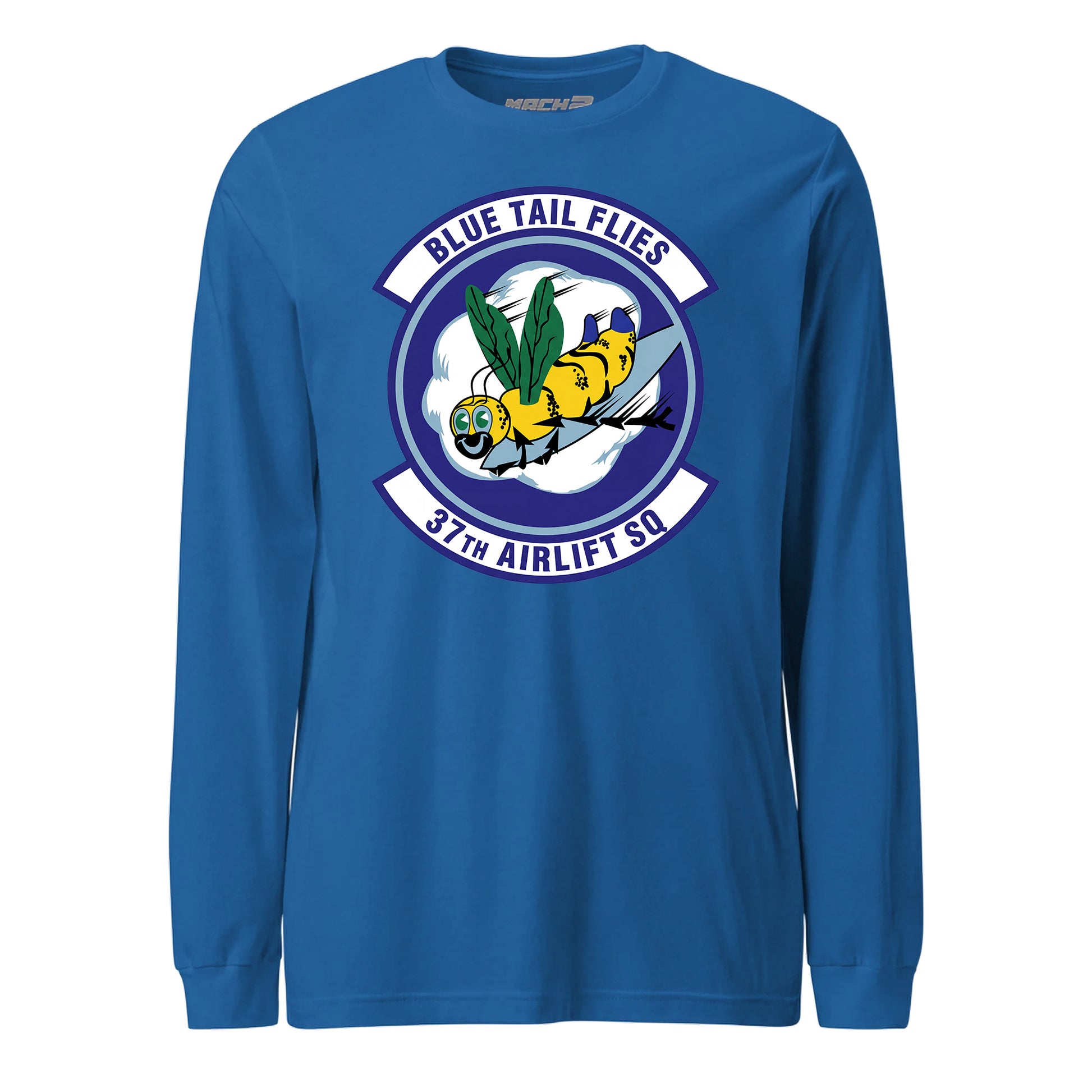 Mach2 Squadron Upload | 37TH AIRLIFT SQUADRON | Long Sleeve | Royal | MACH-LONG-SLEEVE-FRONT-ROYAL.jpg