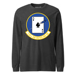 Mach2 Squadron Upload | 116TH AIR REFUELING SQUADRON | Long Sleeve | Charcoal Heather | MACH-LONG-SLEEVE-FRONT-CHARCOAL.jpg