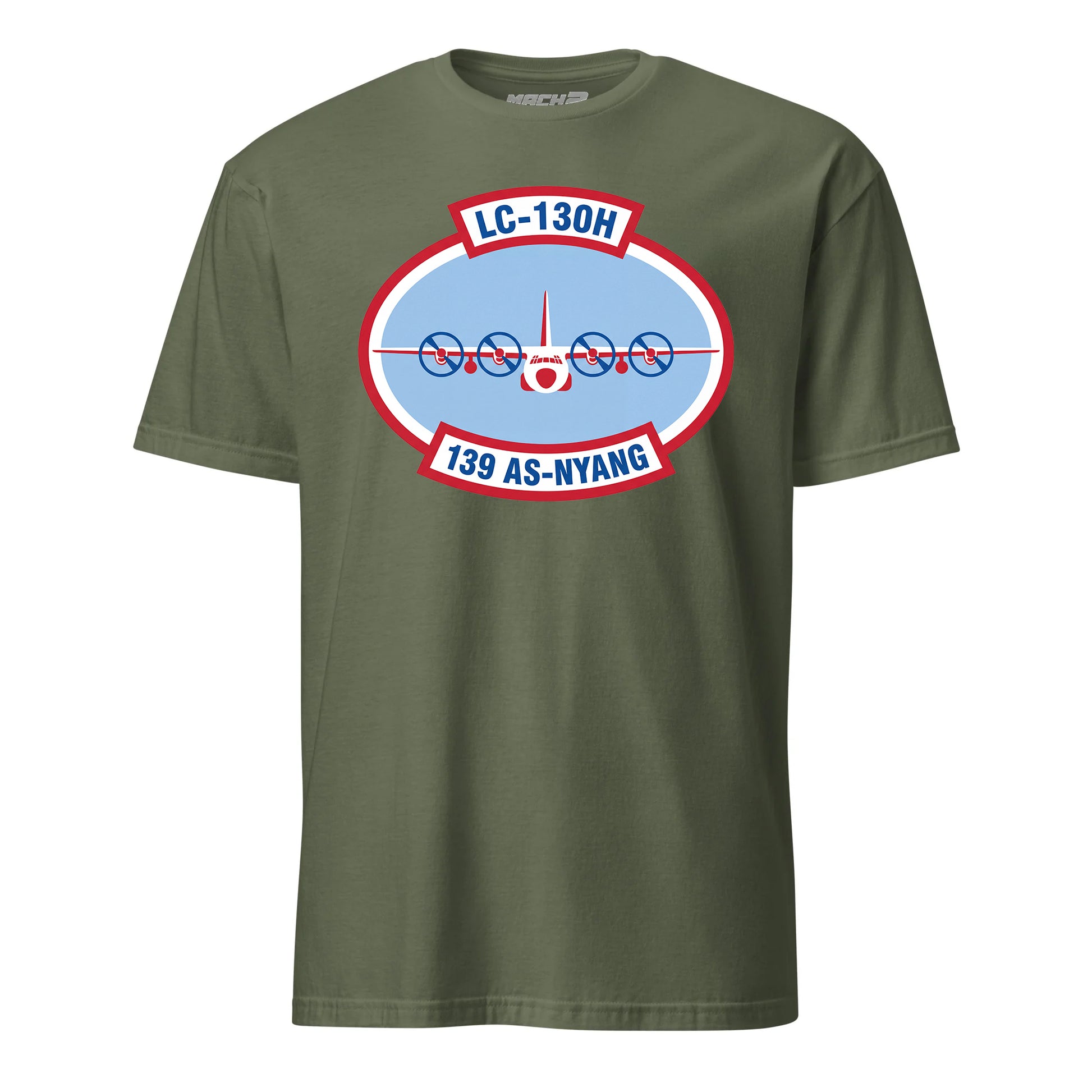 Mach2 Squadron Upload | 139TH AIRLIFT SQUADRON | T-Shirt | OD Green | MACH-SHORT-SLEEVE-FRONT-OD.jpg