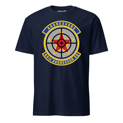 Mach2 Squadron Upload | 64TH AGGRESSOR SQUADRON | T-Shirt | Navy | MACH-SHORT-SLEEVE-FRONT-NAVY.jpg