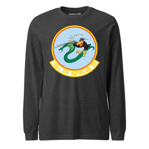 Mach2 Squadron Upload | 166TH AIR REFUELING SQUADRON | Long Sleeve | Charcoal Heather | MACH-LONG-SLEEVE-FRONT-CHARCOAL.jpg