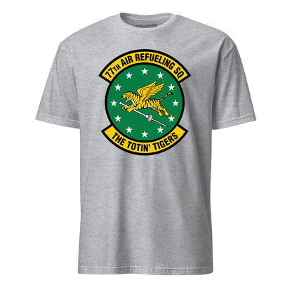 Mach2 Squadron Upload | 77TH AIR REFUELING SQUADRON | T-Shirt | Heather Grey | MACH-SHORT-SLEEVE-FRONT-GREY.jpg