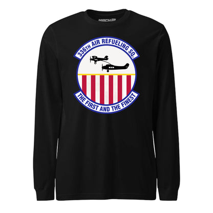 Mach2 Squadron Upload | 336TH AIR REFUELING SQUADRON | Long Sleeve | Black | MACH-LONG-SLEEVE-FRONT-BLACK.jpg