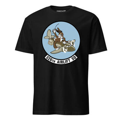 Mach2 Squadron Upload | 326TH AIRLIFT SQUADRON | T-Shirt | Black | MACH-SHORT-SLEEVE-FRONT-BLACK.jpg