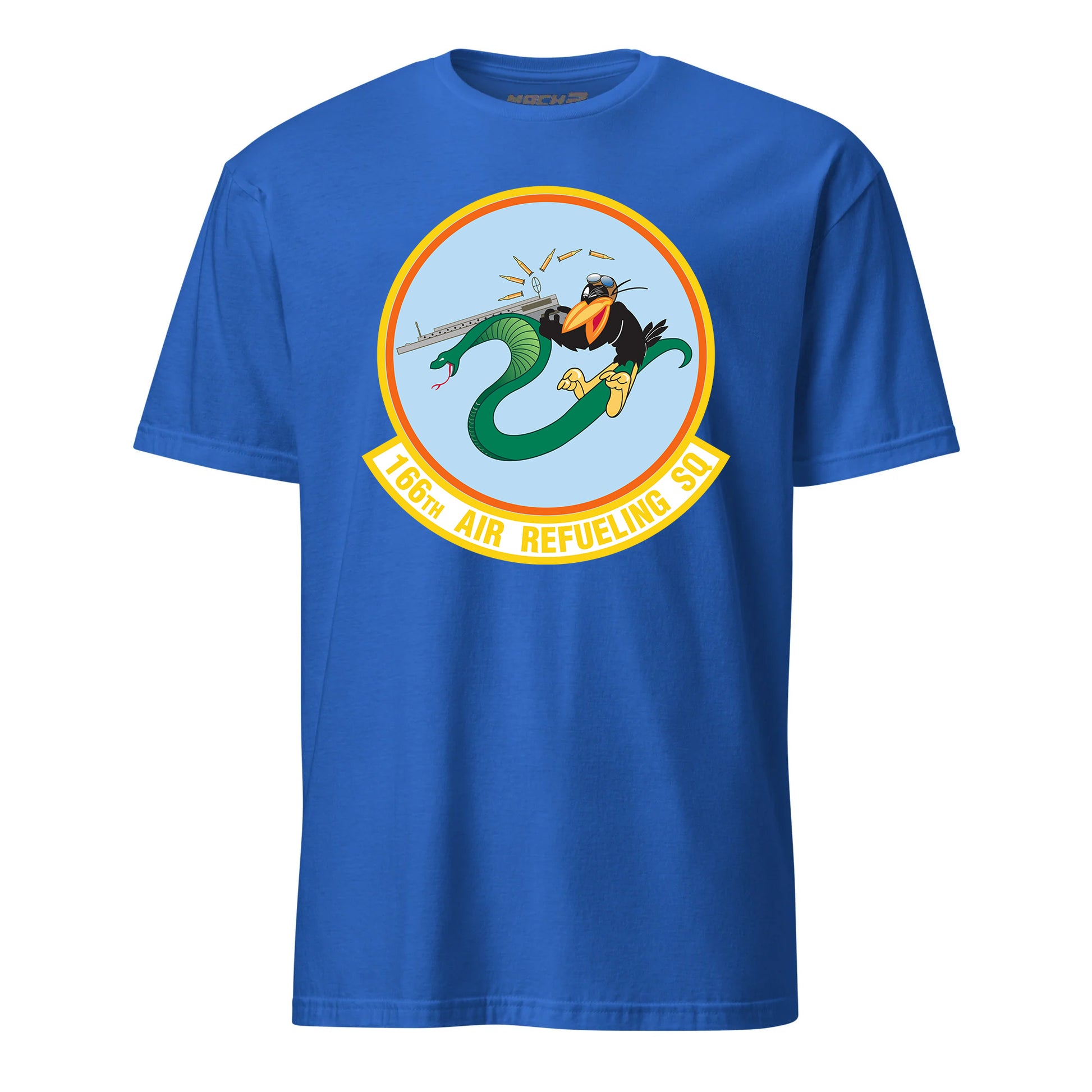 Mach2 Squadron Upload | 166TH AIR REFUELING SQUADRON | T-Shirt | Royal | MACH-SHORT-SLEEVE-FRONT-ROYAL.jpg