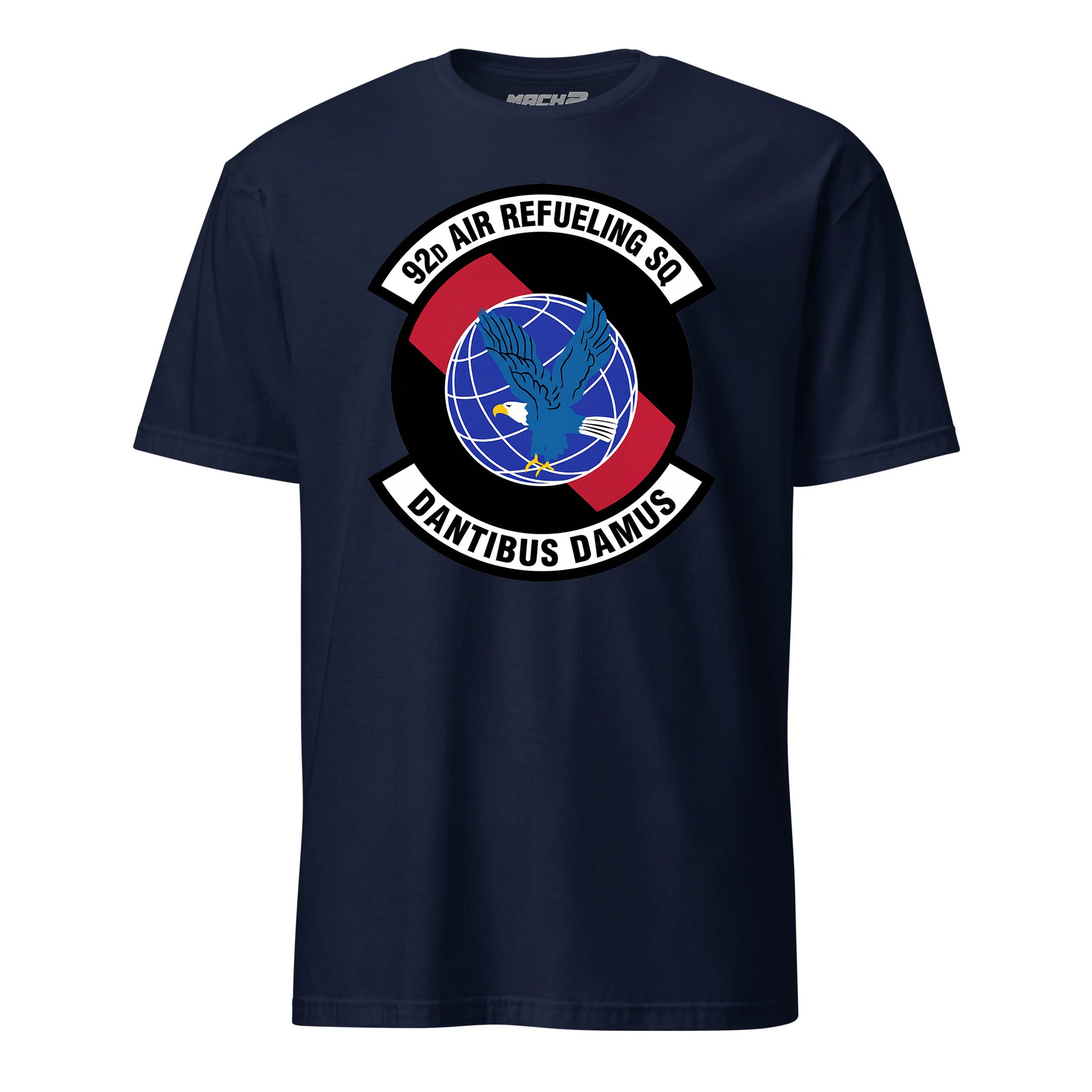 Mach2 Squadron Upload | 92ND AIR REFUELING SQUADRON | T-Shirt | Navy | MACH-SHORT-SLEEVE-FRONT-NAVY.jpg