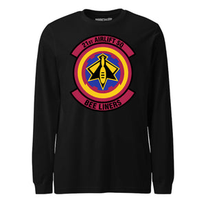 Mach2 Squadron Upload | 21ST AIRLIFT SQUADRON | Long Sleeve | Black | MACH-LONG-SLEEVE-FRONT-BLACK.jpg