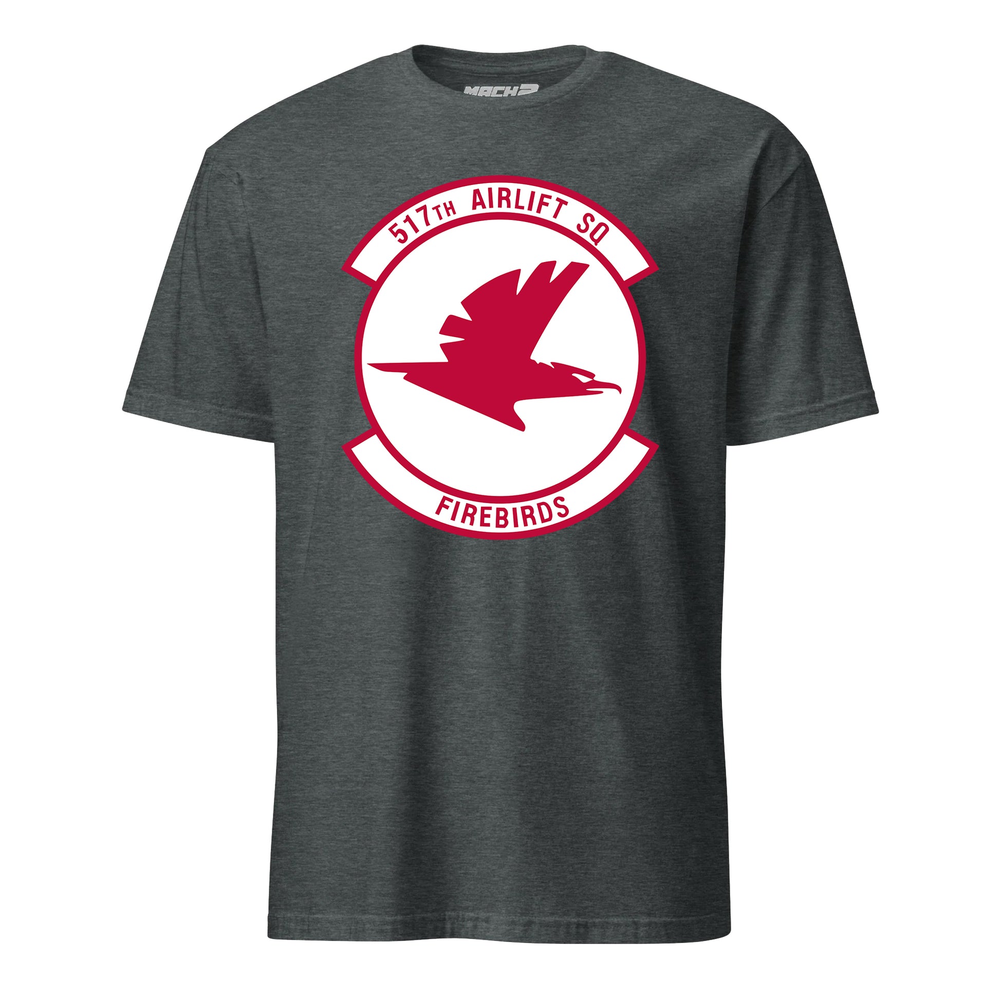 Mach2 Squadron Upload | 517TH AIRLIFT SQUADRON | T-Shirt | Charcoal Heather | MACH-SHORT-SLEEVE-FRONT-CHARCOAL.jpg