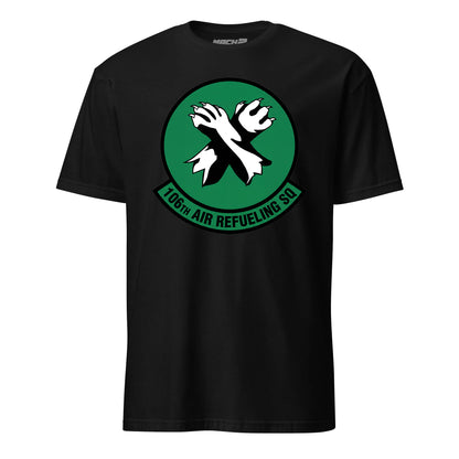 Mach2 Squadron Upload | 106TH AIR REFUELING SQUADRON | T-Shirt | Black | MACH-SHORT-SLEEVE-FRONT-BLACK.jpg