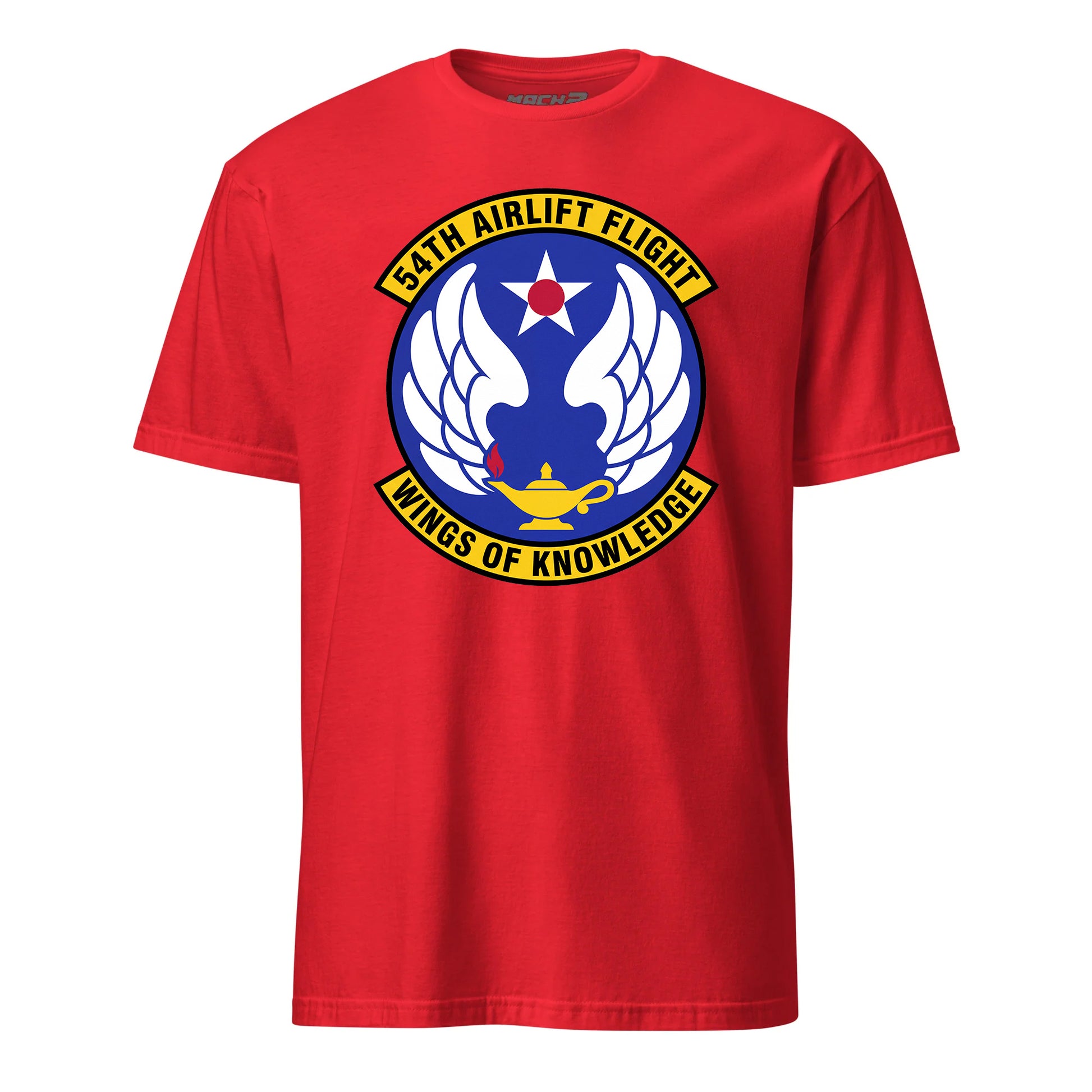 Mach2 Squadron Upload | 54TH AIRLIFT SQUADRON | T-Shirt | Red | MACH-SHORT-SLEEVE-FRONT-RED.jpg