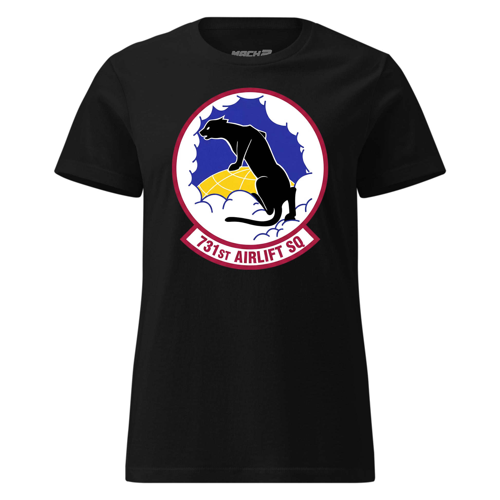 Mach2 Squadron Upload | 731ST AIRLIFT SQUADRON | Womens | Black | MACH-WOMENS-FRONT-BLACK.jpg