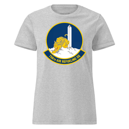 Mach2 Squadron Upload | 756TH AIR REFUELING SQUADRON | Womens | Heather Grey | MACH-WOMENS-FRONT-GREY.jpg