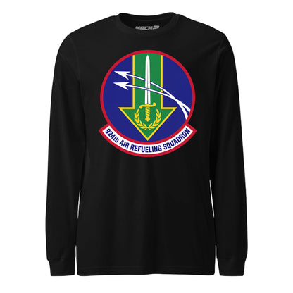 Mach2 Squadron Upload | 924TH AIR REFUELING SQUADRON | Long Sleeve | Black | MACH-LONG-SLEEVE-FRONT-BLACK.jpg