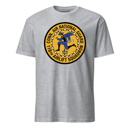 Mach2 Squadron Upload | 118TH AIRLIFT SQUADRON | T-Shirt | Heather Grey | MACH-SHORT-SLEEVE-FRONT-GREY.jpg
